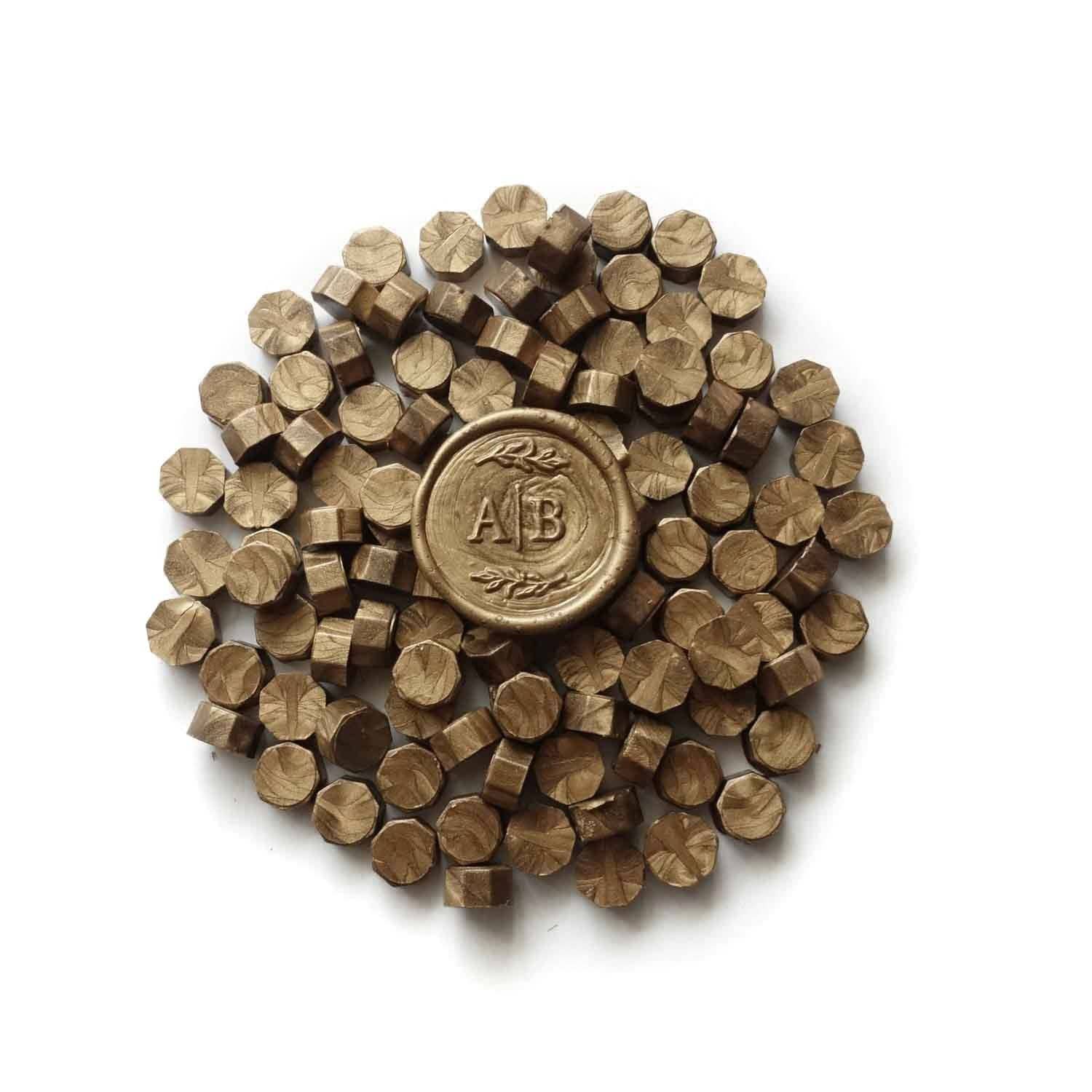 Sealing Wax Beads - Bronze gold 100pcs