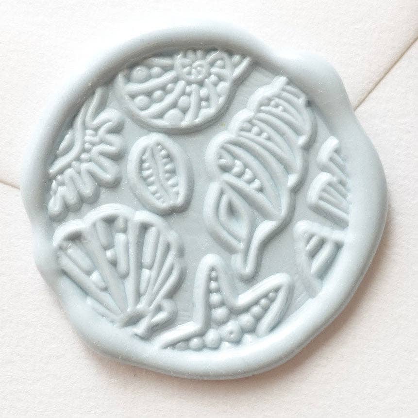 Seashells wax seal stamp