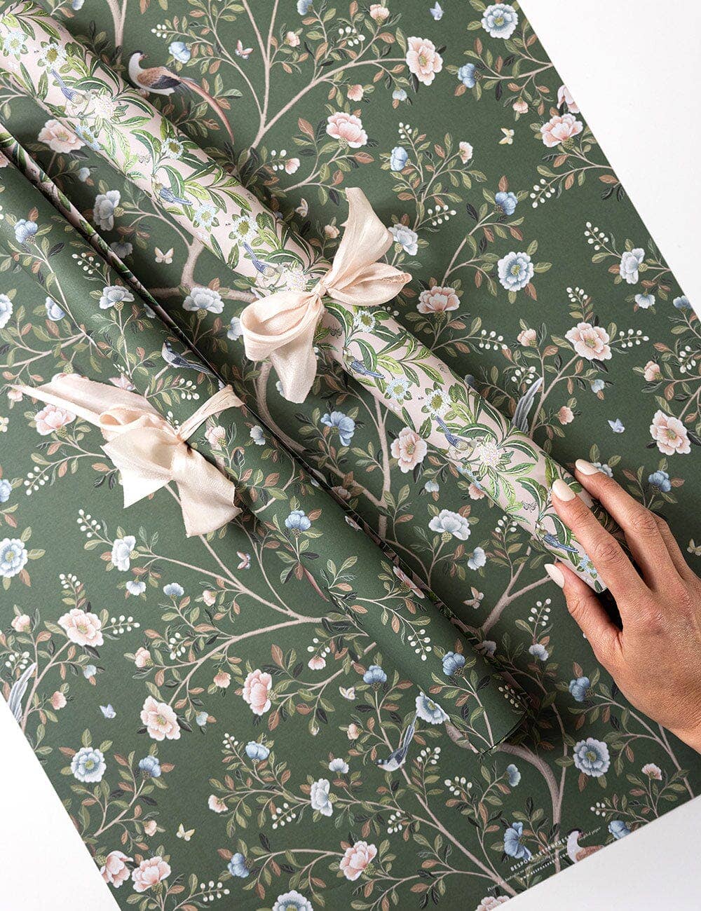 Camellia Tree / Summer Garden Double Sided Gift Wrap
