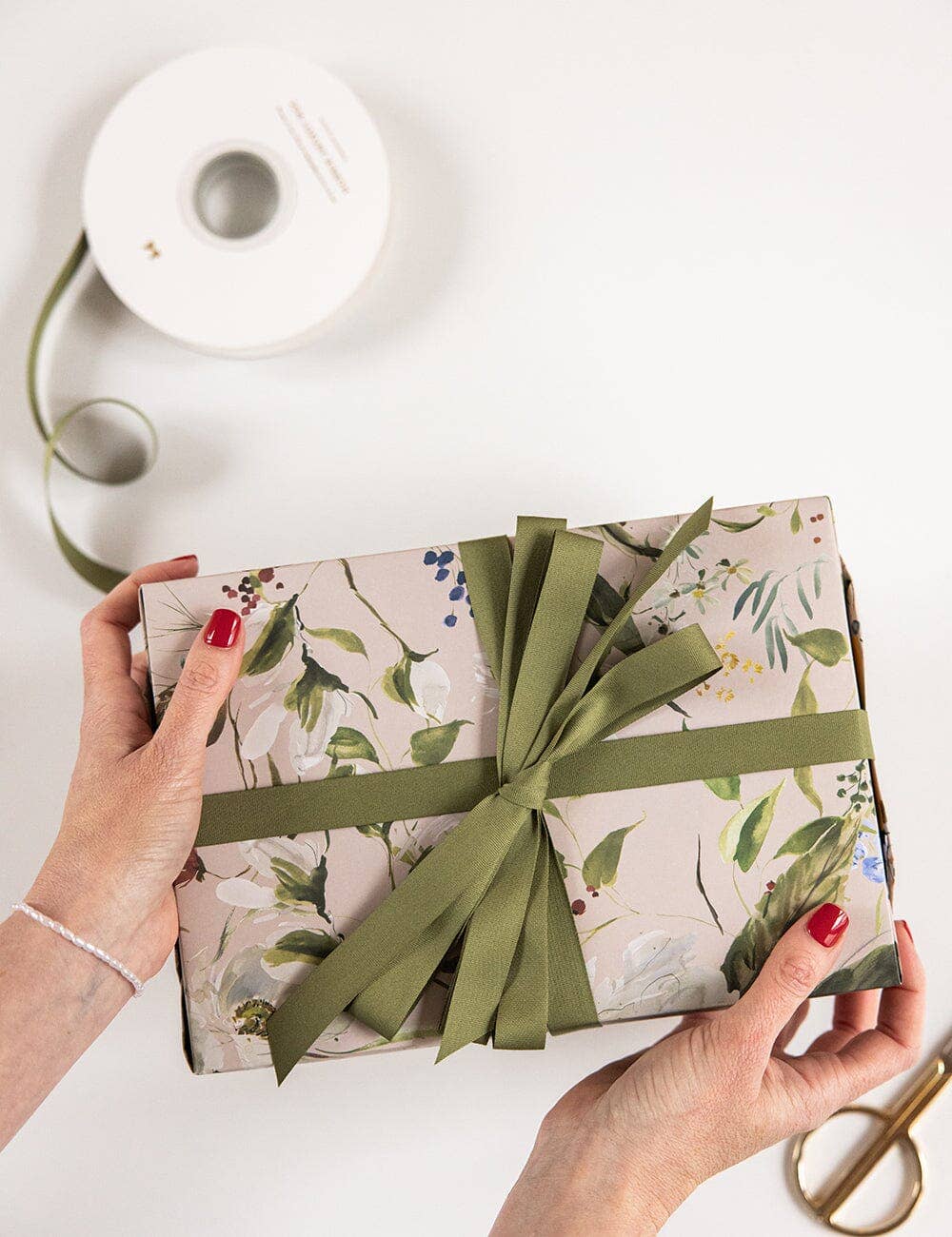 Cotton Ribbon 30m - Fern Green