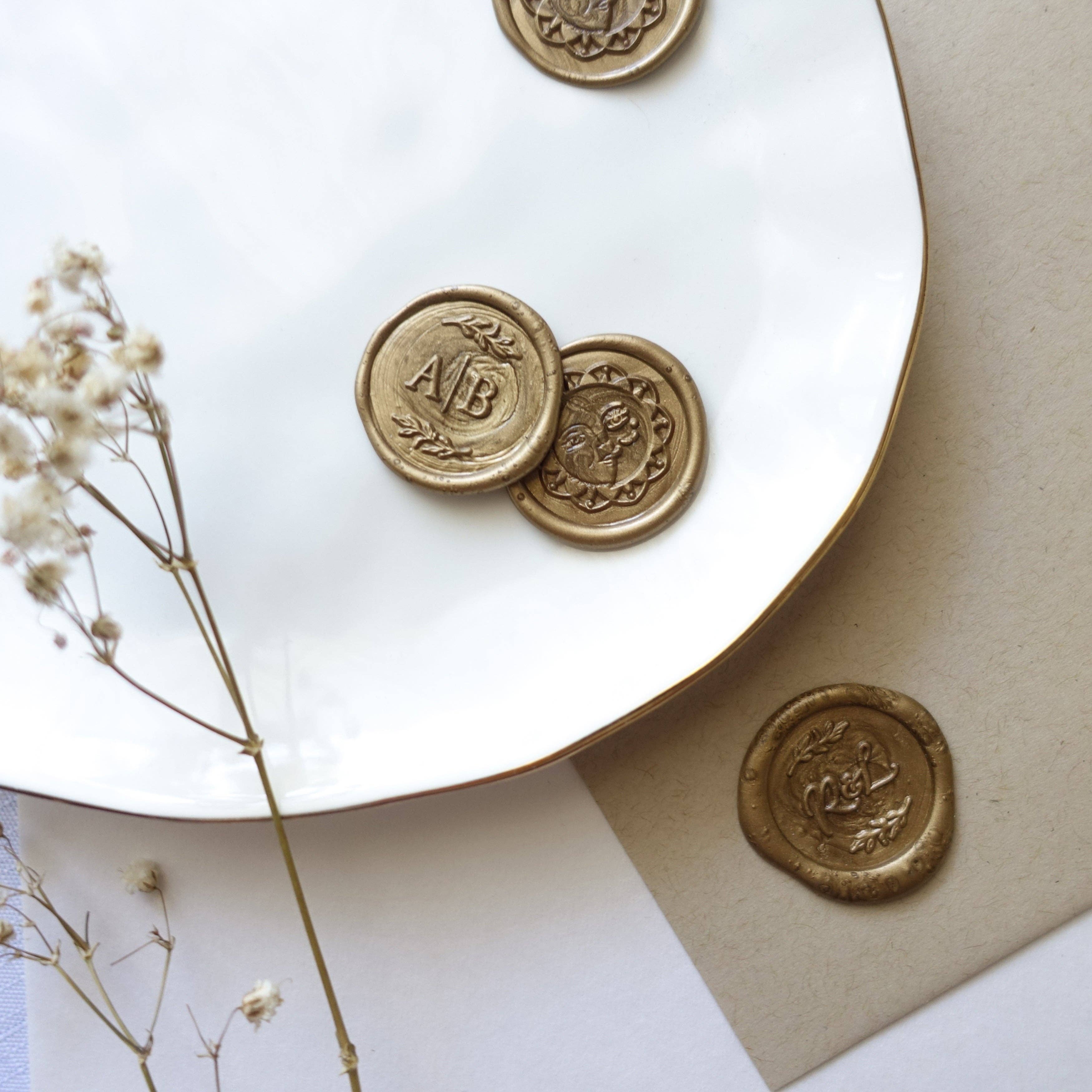Sealing Wax Beads - Bronze gold 100pcs