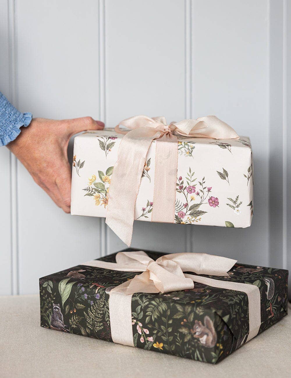 Dainty Blooms / Forest Friends 6pk Gift Wrap Sheets