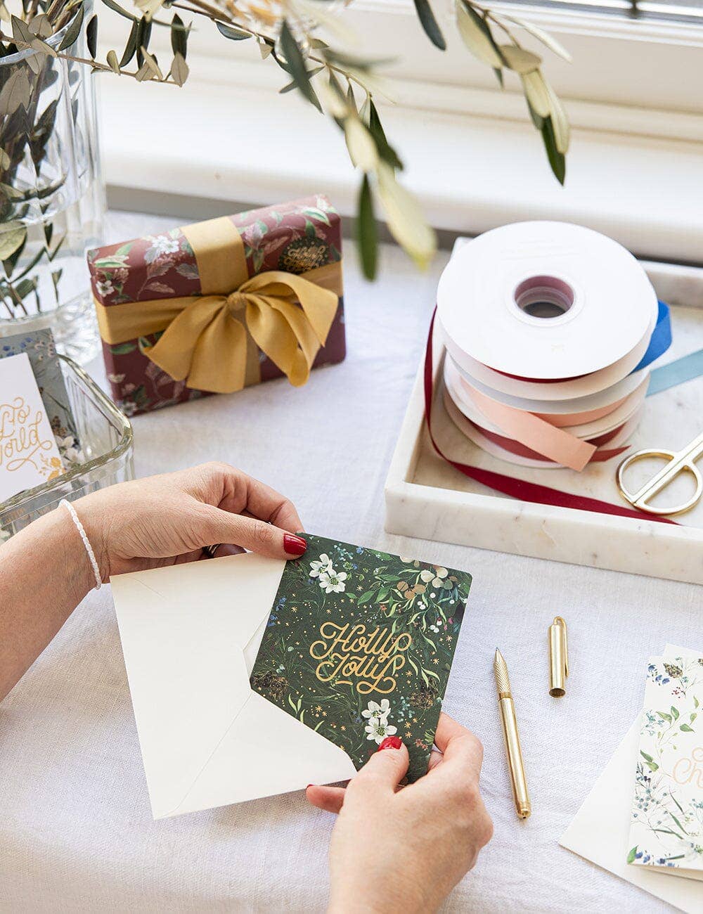 Christmas Card Boxset 6 Pack - A Christmas Garden