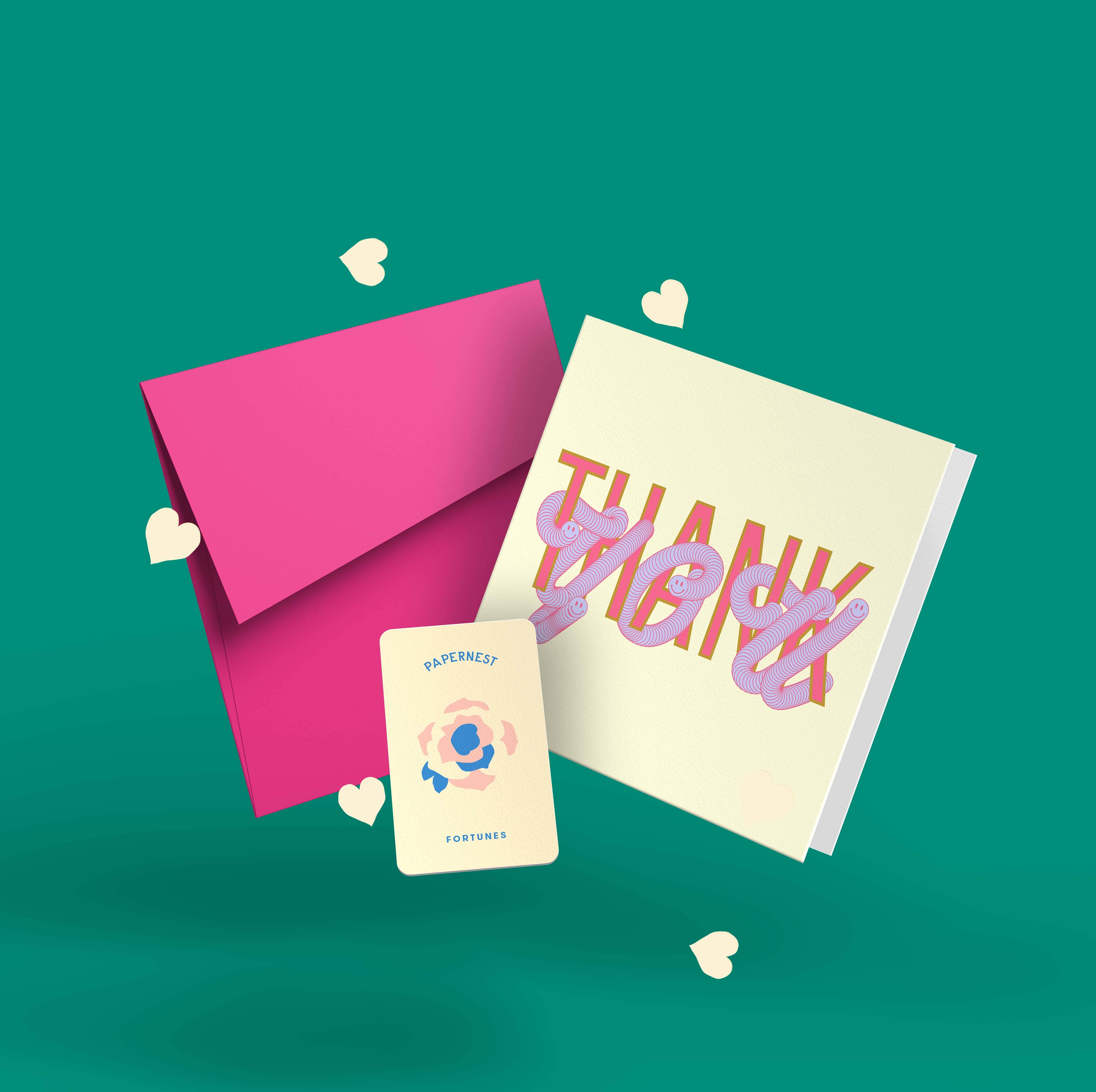Dimensional Thank You Lilac Card