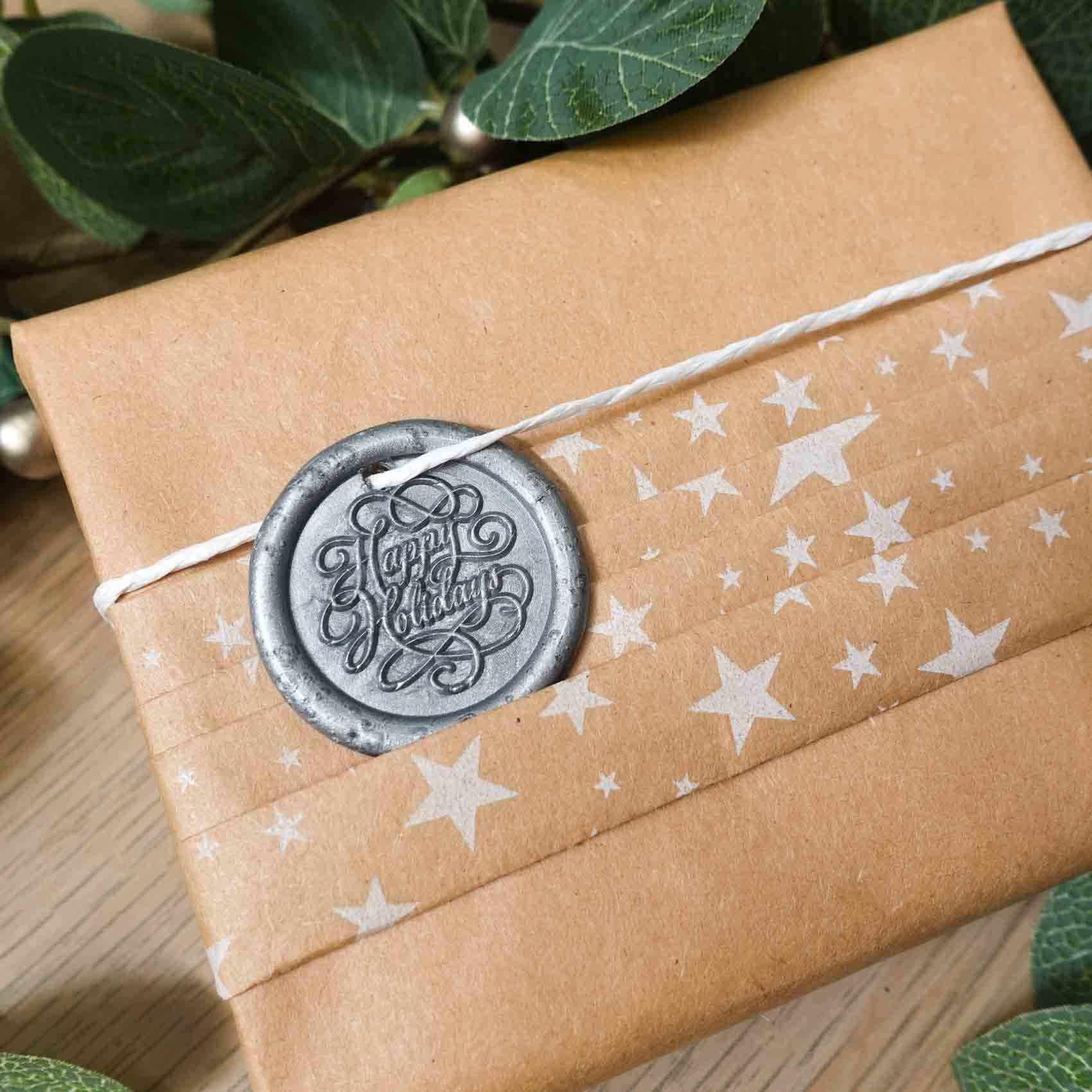 Happy Holidays wax seal stamp