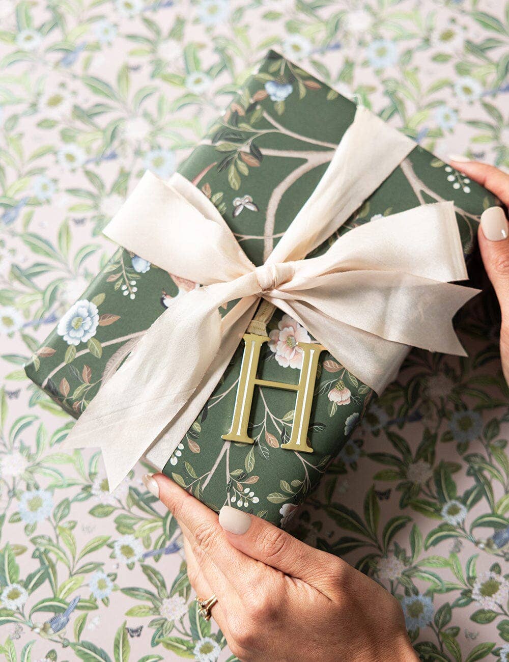 Camellia Tree / Summer Garden Double Sided Gift Wrap