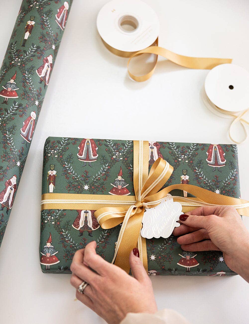 Gift Wrap Roll 30m - Mr & Mrs Claus