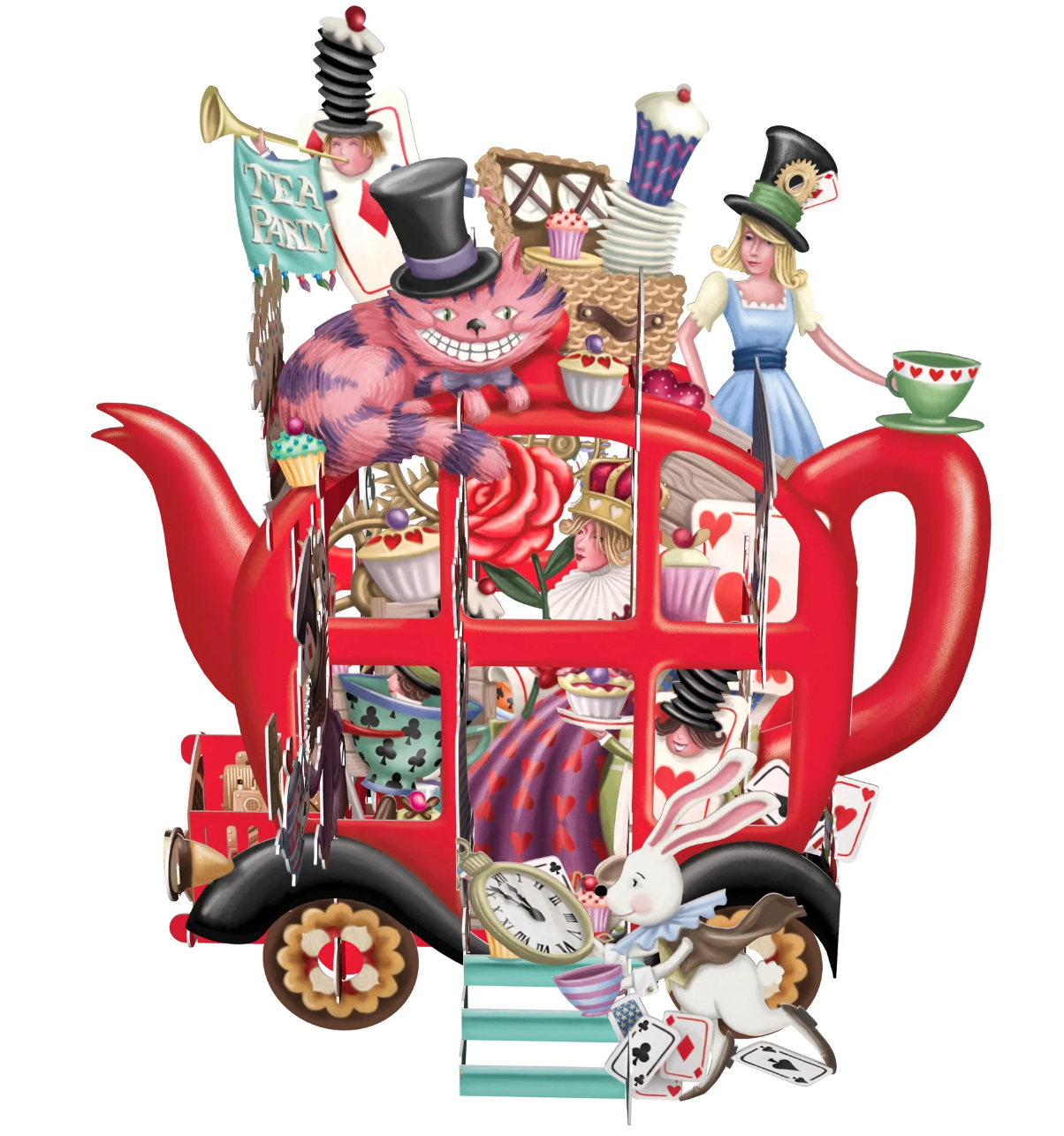 Pop Up Cards - Alice's Teapot