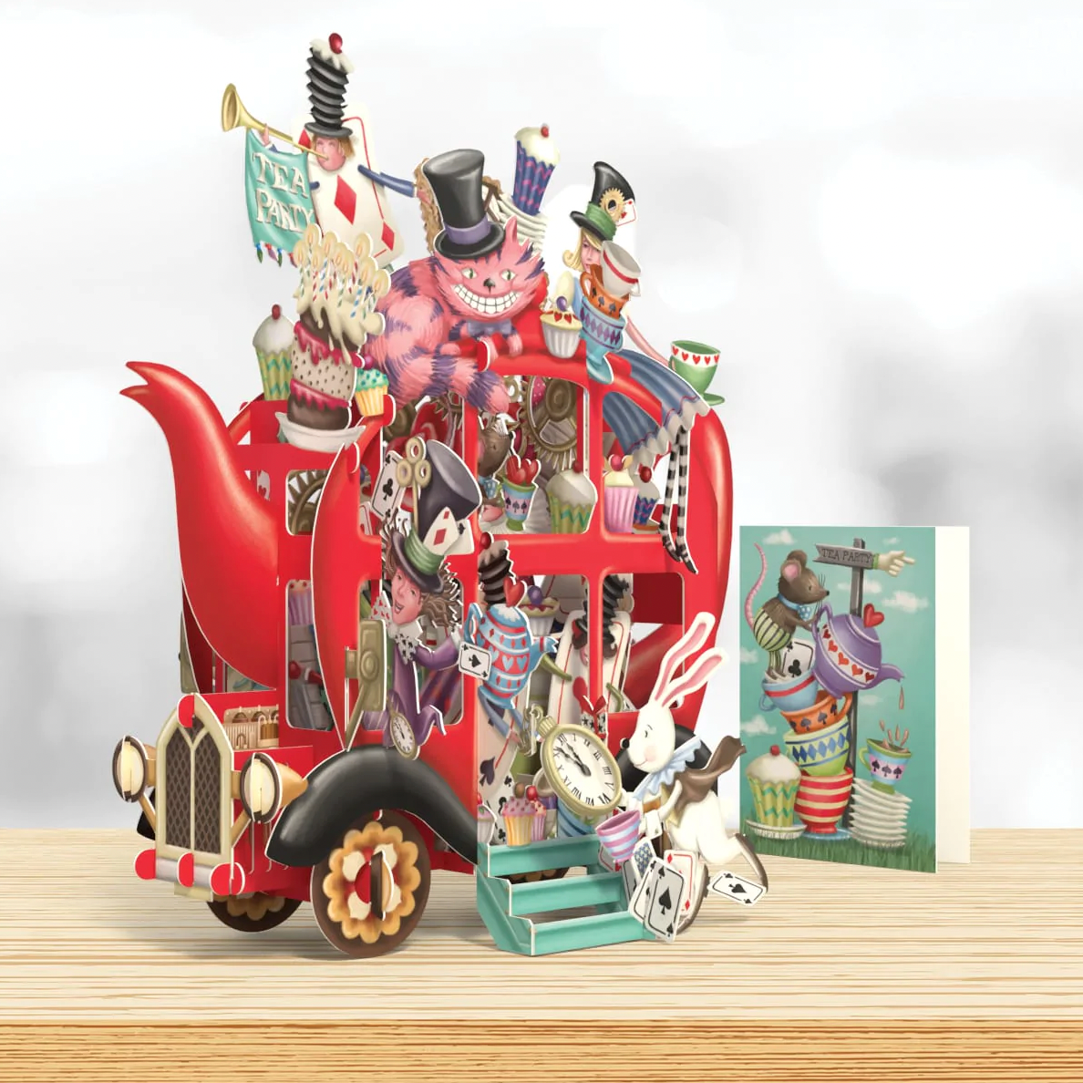 Pop Up Cards - Alice's Teapot