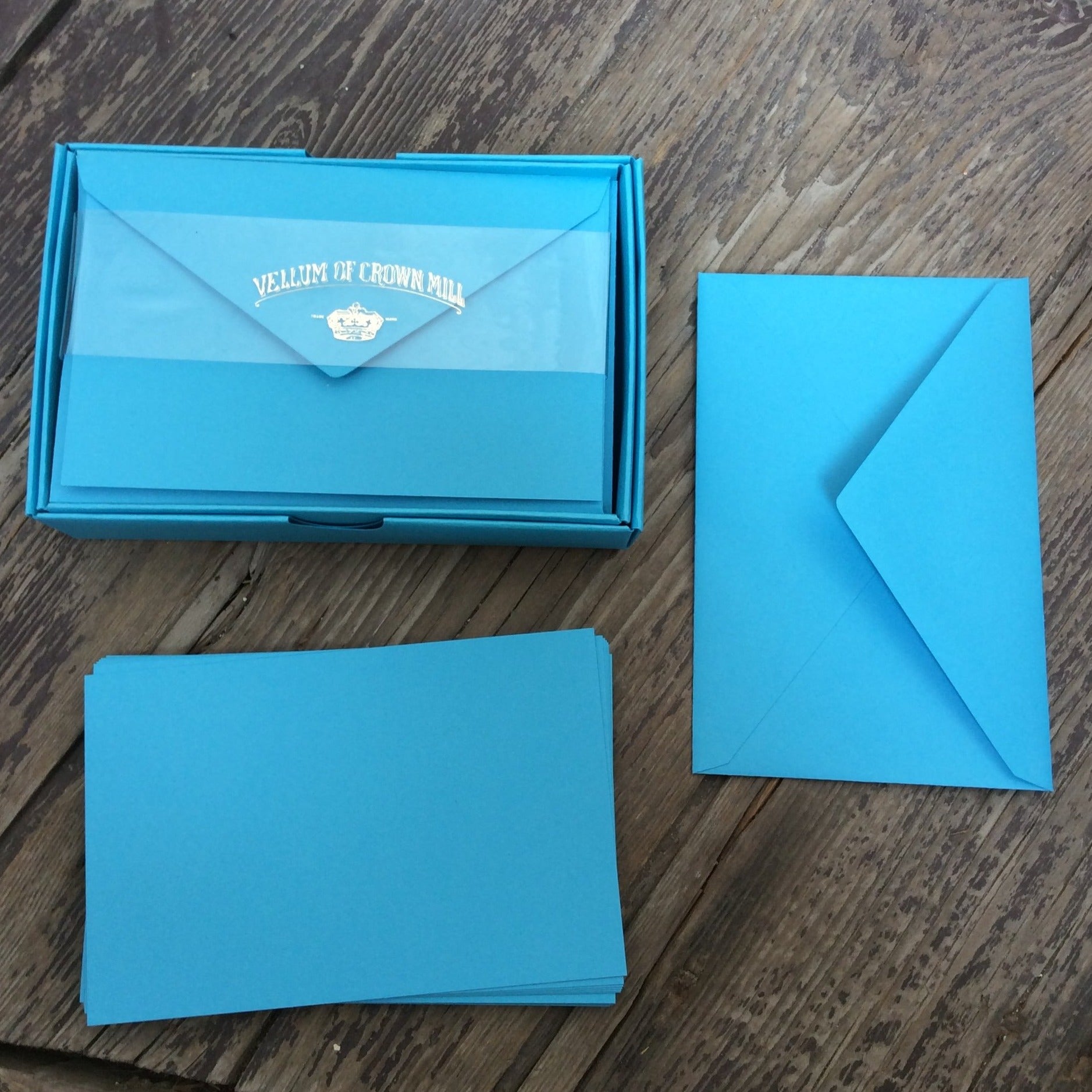 Vellum Range Correspondence Cards Arctic Blue