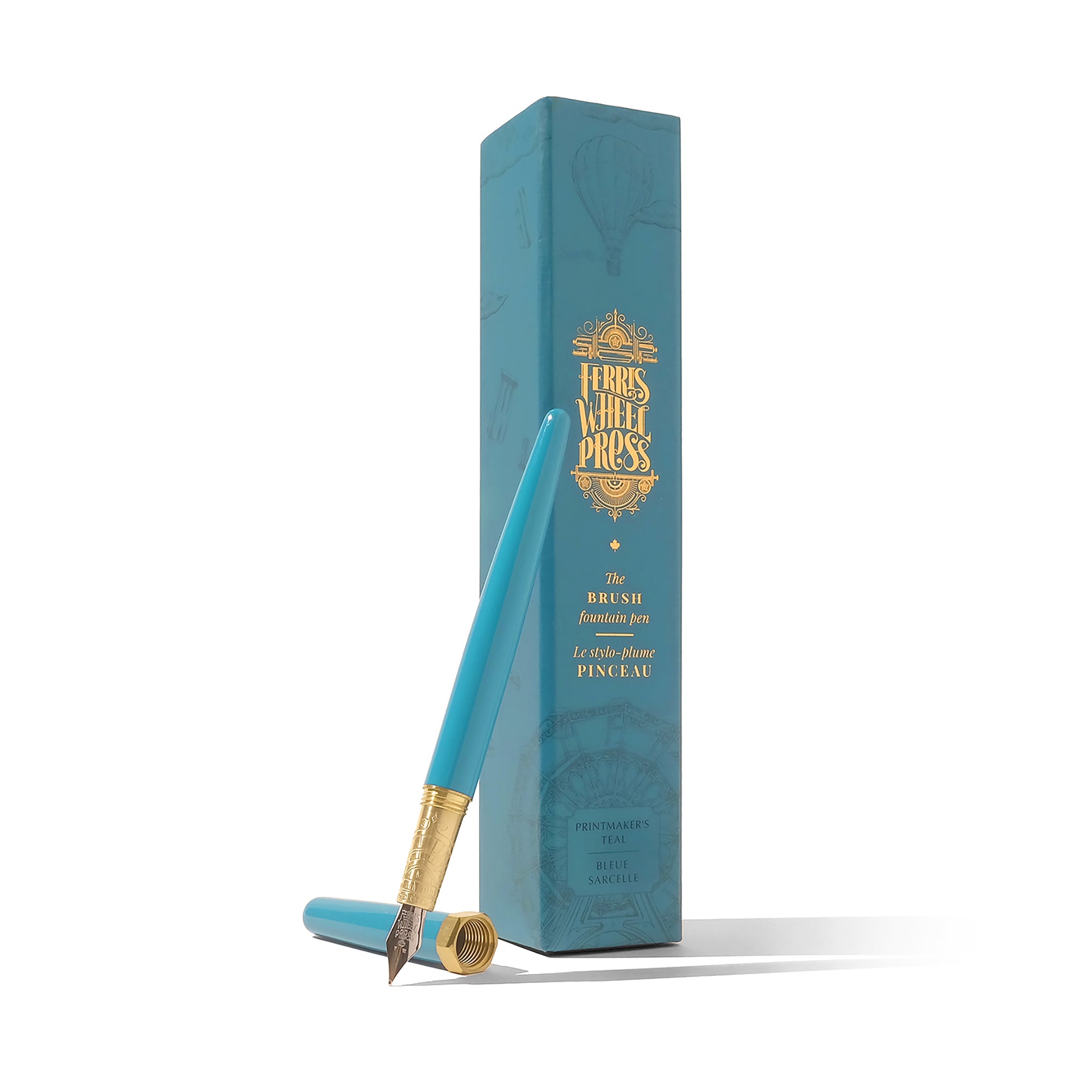 Brush Fountain Pen - Printmaker's Teal