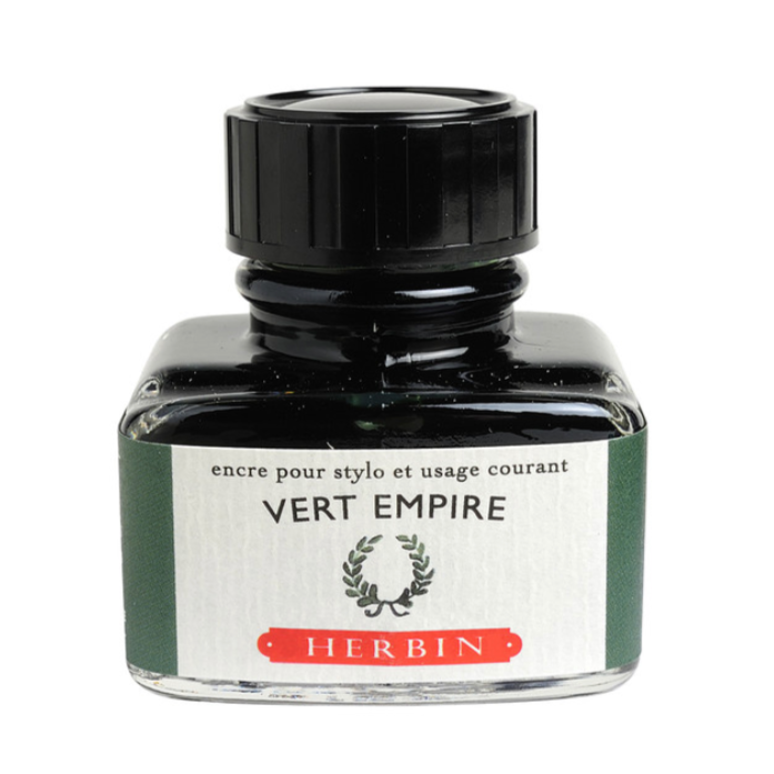 J.Herbin - Fountain Pen Ink - Napoleon Green (Vert Empire) : 30ml