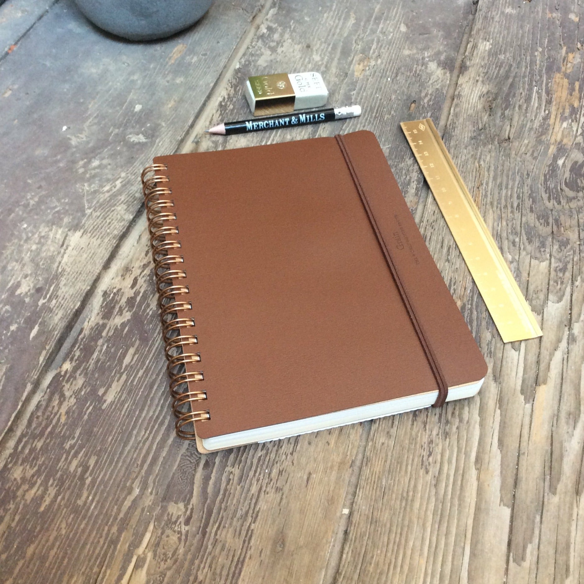 Grain Recycled Leather Notepad